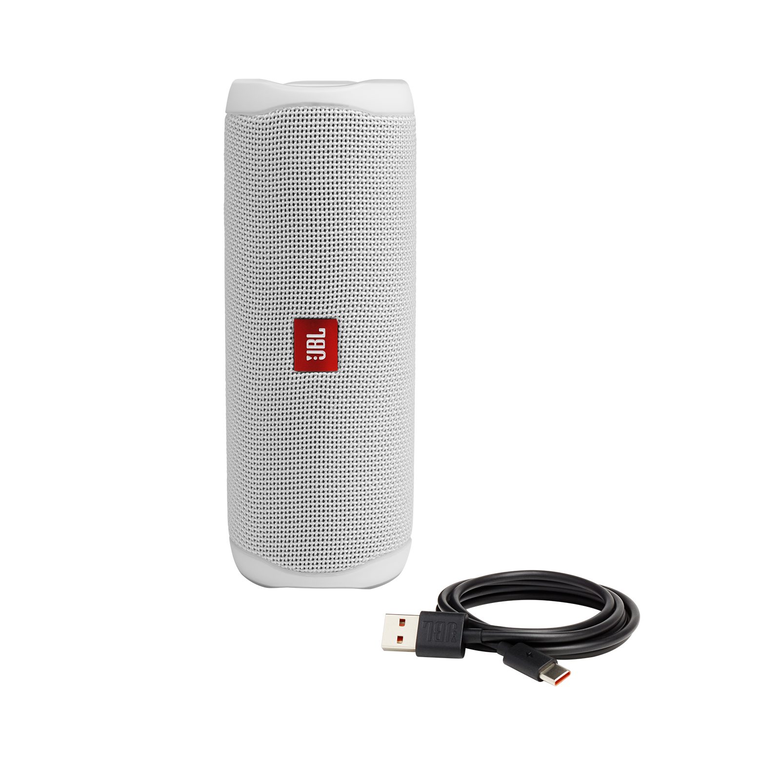 JBL Flip 5 - White - Portable Waterproof Speaker - Detailshot 1